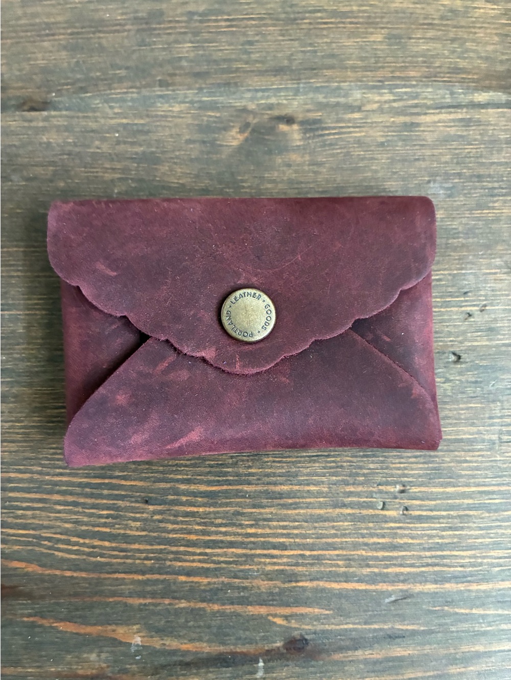 Portland Leather goods mini daisy in Merlot